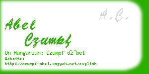 abel czumpf business card